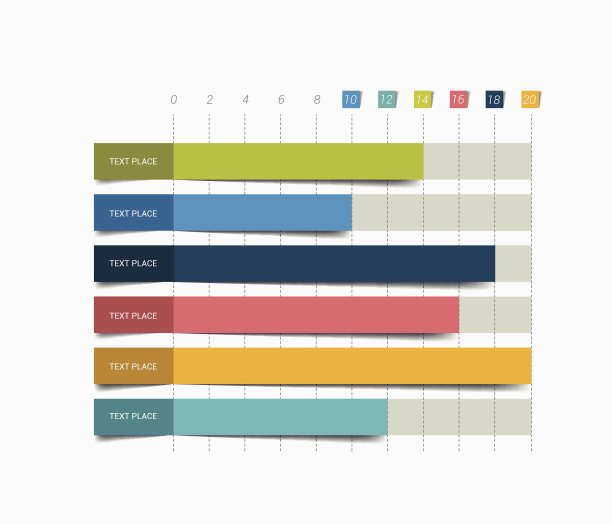 平坦的图表,图表。简单的颜色可编辑。图表元素。图片下载