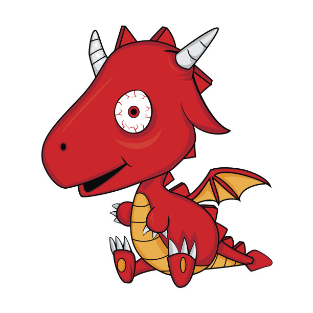 可爱的卡通小龙图片下载