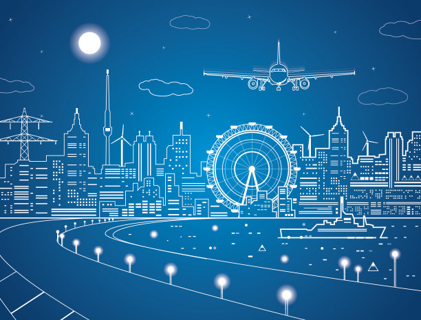 飞机准备降落图片下载