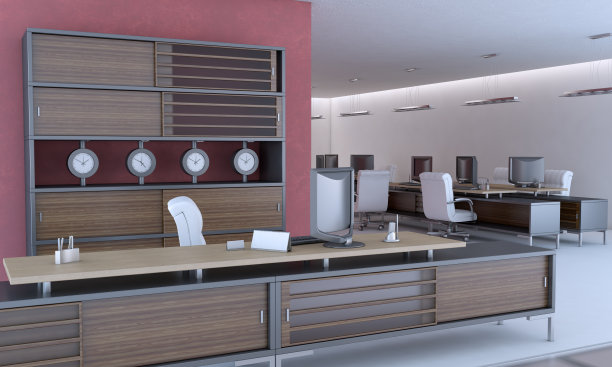 现代办公室室内设计图片下载