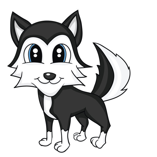 孤立卡通可爱狗图片下载