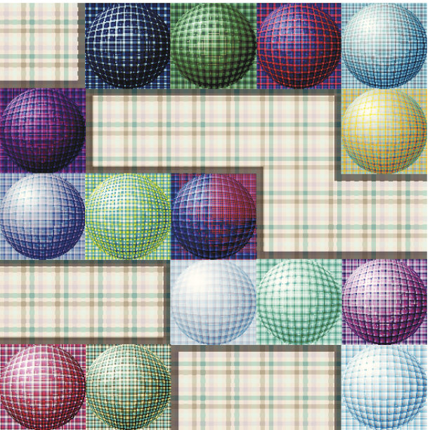 从不同颜色的球抽象图案图片下载