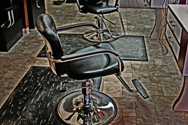 理发店的椅子上图片下载