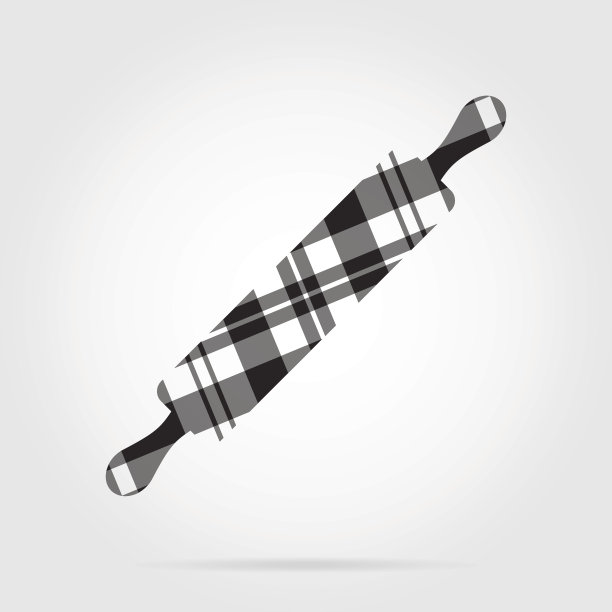 灰度格子孤立图标滚动销图片下载