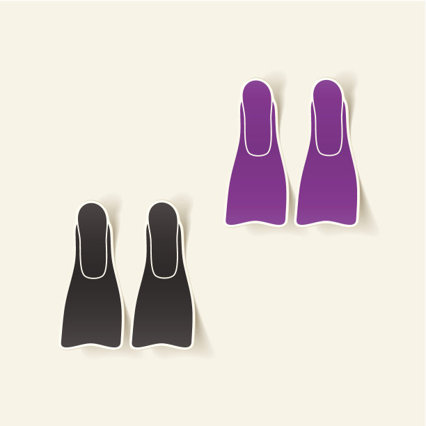 现实设计元素:脚蹼图片下载