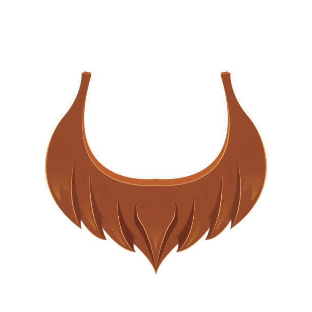 胡须孤立在白色背景上图片下载