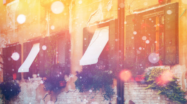 大运河和建筑-桥梁。意大利。威尼斯。照片格力图片下载