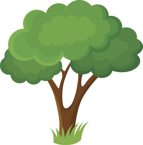 卡通装饰树图片下载