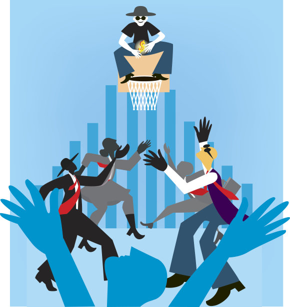 商人试图抓住美元图片下载