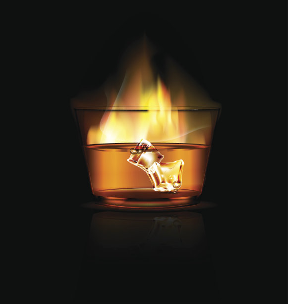 火，冰和玻璃图片下载