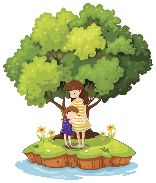 岛上有一对母女图片下载