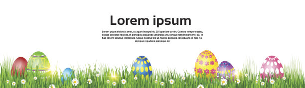 复活节装饰彩蛋节日标志贺卡图片下载