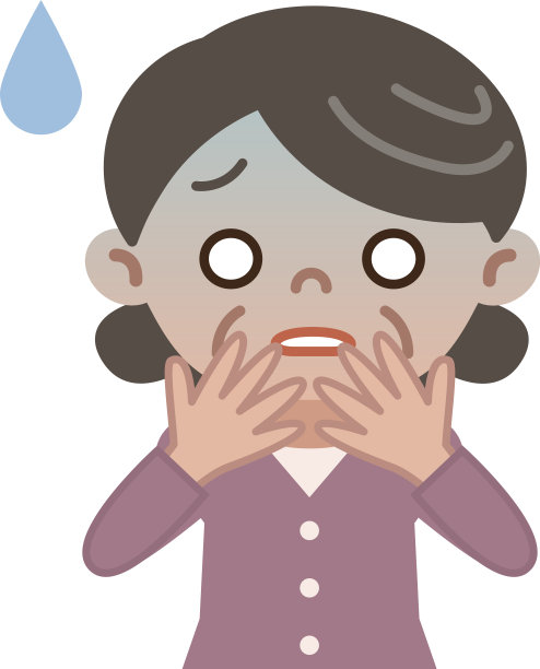 老年女性肤色不佳图片下载