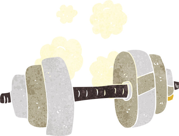 卡通哑铃图片下载