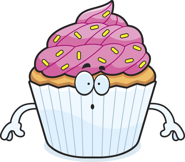 惊讶的卡通蛋糕图片下载