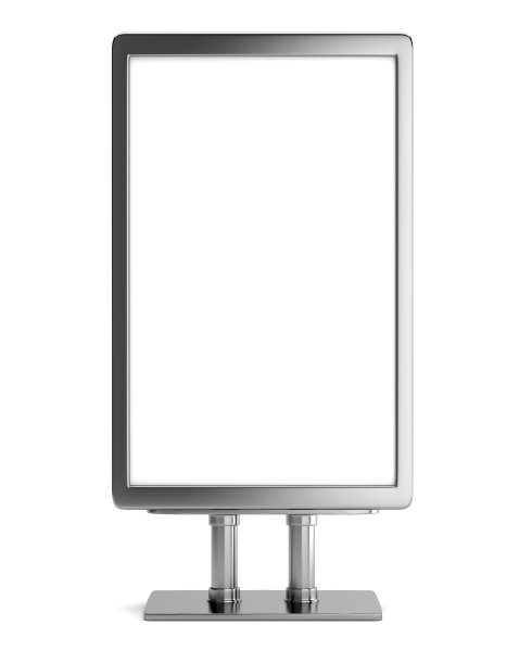 空白金属广告牌图片下载