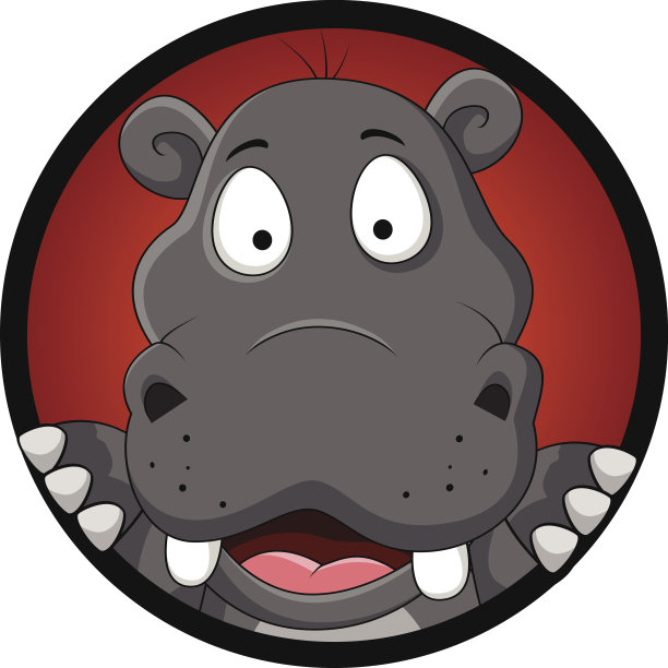 可爱的犀牛头卡通图片下载