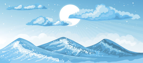 暴风雨的海景背景图片下载