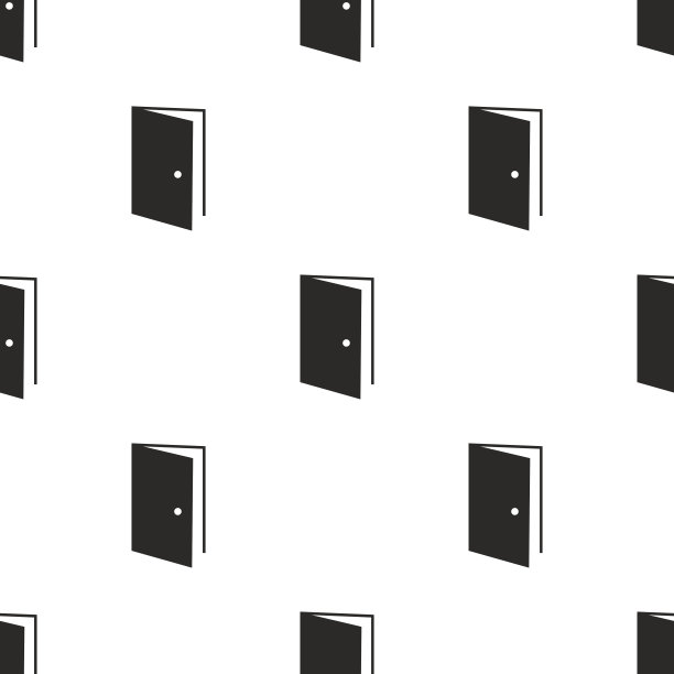 开门，矢量无缝模式图片下载