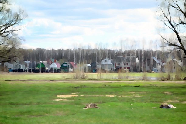 度假村在春天图片下载