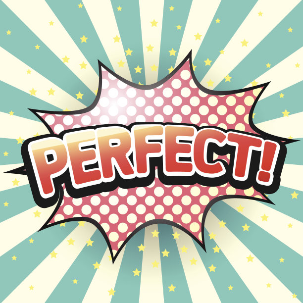 完美，喜剧演讲泡泡。矢量插图。图片下载