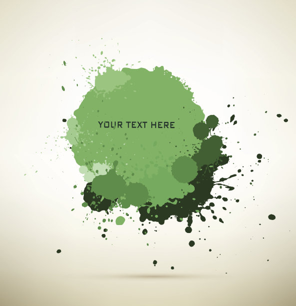 绿色墨水与文本空间溅射图片下载