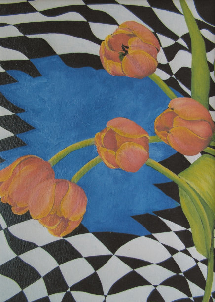 教皇丙烯画图片下载