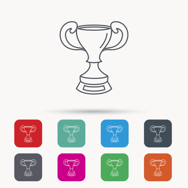 杯冠军图标。奖的迹象。图片下载
