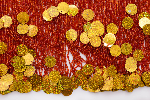 背景的珠子和亮片图片下载