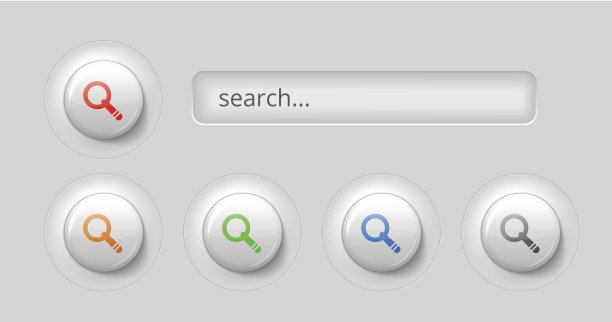 灰色搜索栏，3d效果图片下载