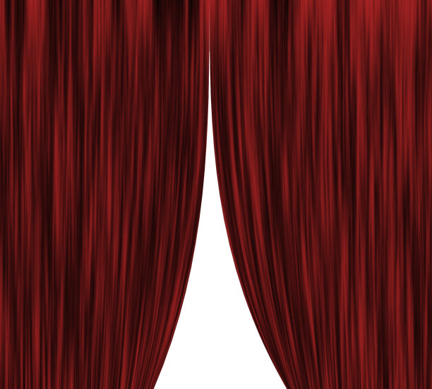 红剧场窗帘图片下载