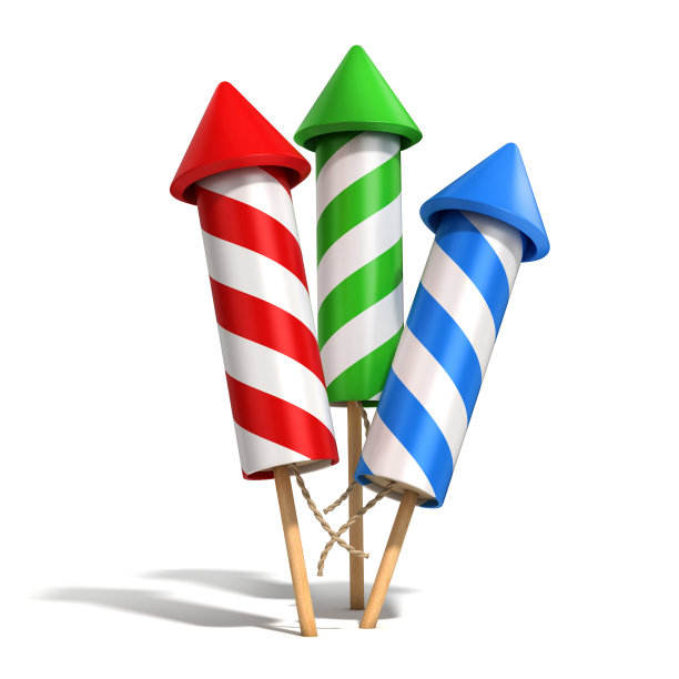 烟花火箭分离图片下载