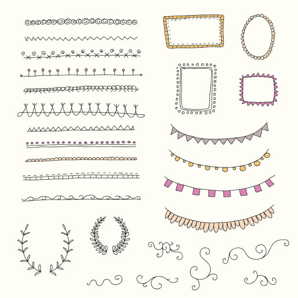 矢量抽象设计元素图片下载