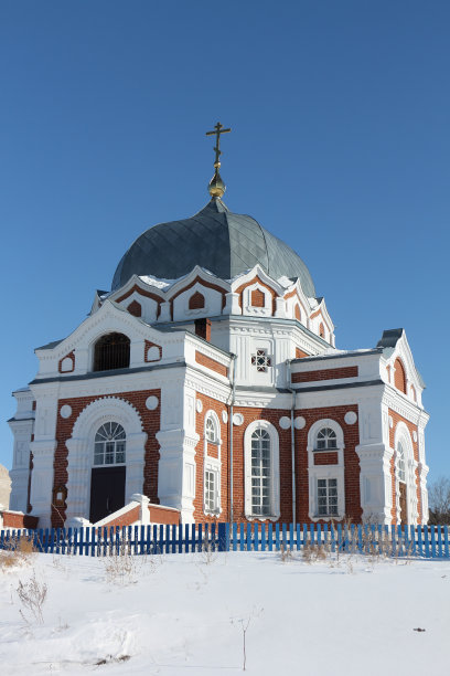俄罗斯新西伯利亚地区圣母庇护教堂图片下载