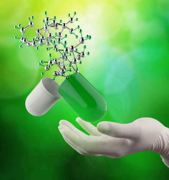 科学家医生手持虚拟3d开胶囊丸图片下载