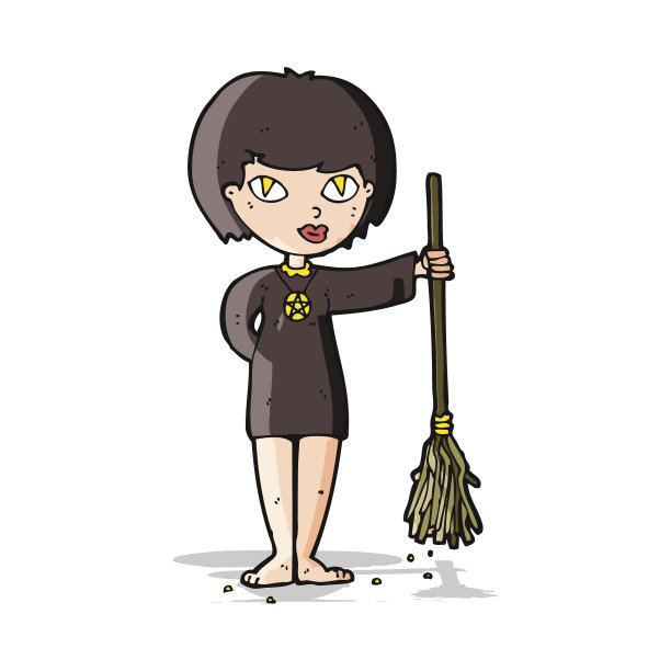 卡通美女女巫图片下载