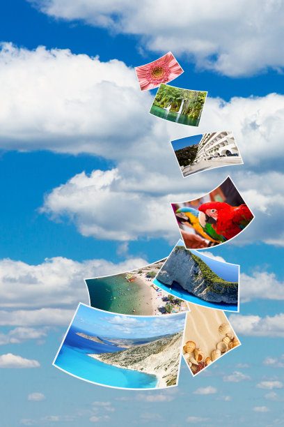 蓝天假日的照片。图片下载