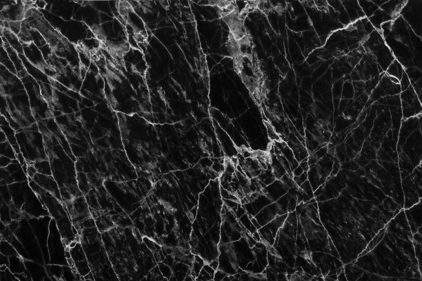抽象的黑色大理石图案(自然图案)纹理背景。素材图片