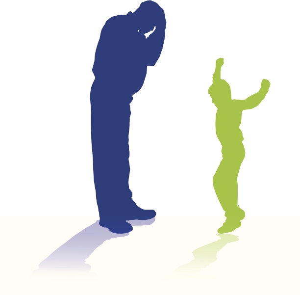 矢量剪影的家庭。图片下载