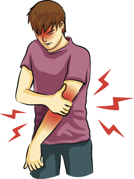 肘部疼痛向量图片下载