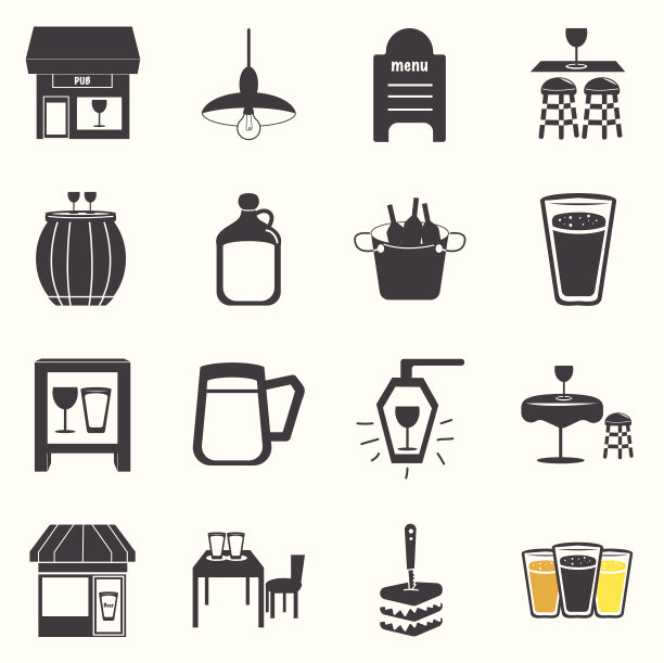 酒吧图标设置图片下载