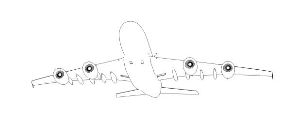 飞机的轮廓图片下载