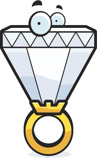 卡通钻石戒指图片下载