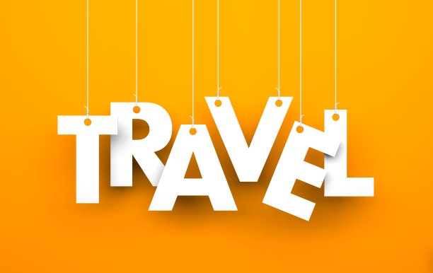 旅行。字符串上的文本图片下载