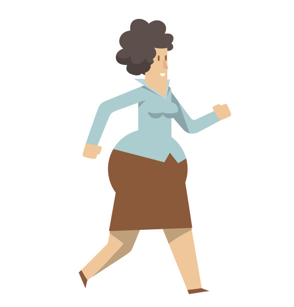 身材圆润的女商人图片下载