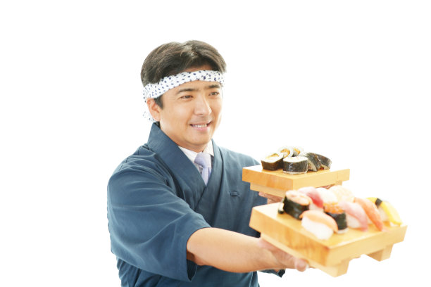 寿司厨师的肖像图片下载
