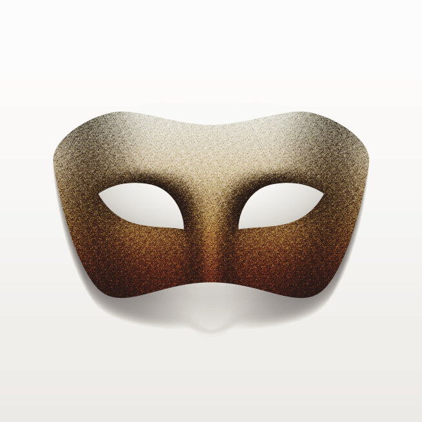 矢量嘉年华假面舞会面具孤立在白色图片下载