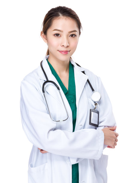 一个女医生的肖像素材图片