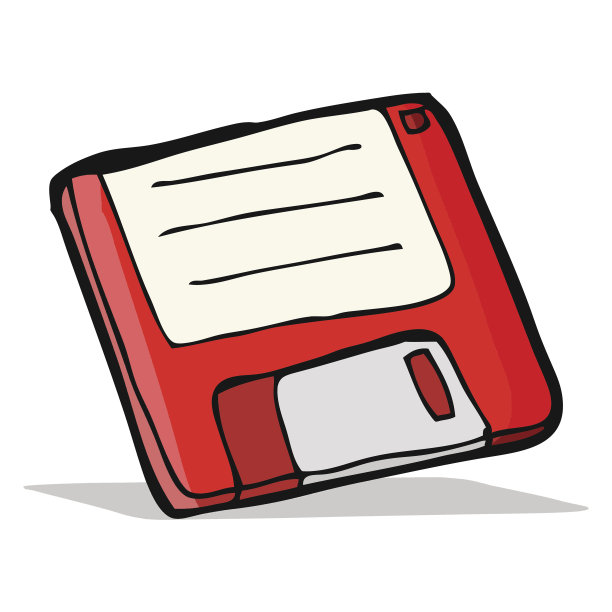 卡通旧电脑磁盘图片下载