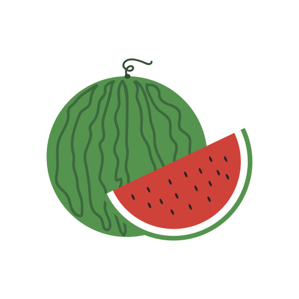 西瓜图标。矢量插图。图片下载